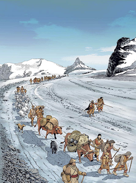 Archeologia del movimento Circulation des hommes et des biens dans les Alpes